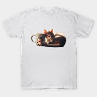 Espresso & Whiskers: A Cozy Cat Lover's Haven T-Shirt